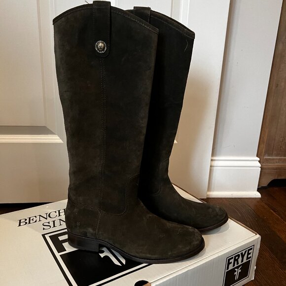 FRYE Melissa Button Boot Extended size 6.5 like new (wide calf) - Picture 3 of 8